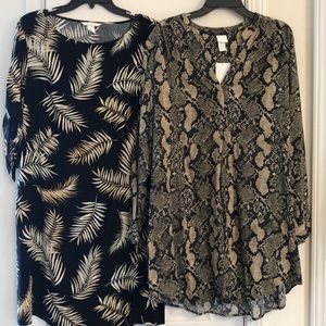 1 NWT H&M Tunic/Dress and 1 NWOT H&M Dress